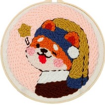 생활의지혜 펀치니들 프랑스 자수 만들기 + 고급형 바늘 세트, 1세트, 55 시바소녀