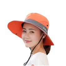 사파리 여성용 등산모자, 오렌지