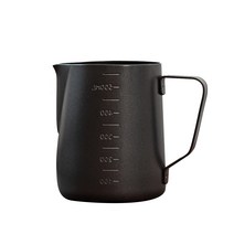 칼딘 눈금형 베이직 테프론 스팀피쳐 600ml, 1개, 블랙