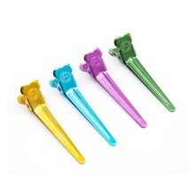 컬러 미용 집게핀 소형, 랜덤발송, 4개