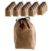 부직포 복주머니 더스트백 16 x 25 cm 25p, 카라멜, 1개