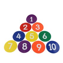 키더스 숫자 원형 마커 블루 2p + 퍼플 2p + 옐로우 2p + 오렌지 2p + 그린 + 레드 세트, 1세트
