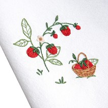 아트조이 DIY 프랑스자수, 봄날의 딸기
