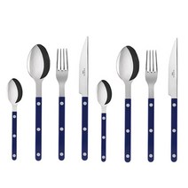 사브르 비스트로 디너 스푼 + 디너 포크 + 디너 나이프 + 티스푼 세트, 네이비, 디너 스푼 2p + 디너 포크 2p + 디너 나이프 2p + 티스푼 2p