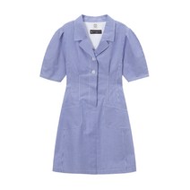 앳코너 미니 블루 GINGHAM 드레스