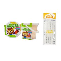 하비클레이 500g x 2p + 점토 도구 5종 세트, 살색(클레이)