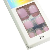 젤리팁 말랑 페디팁 24p + 미니 파일 + 우드스틱, 핑크, 1개