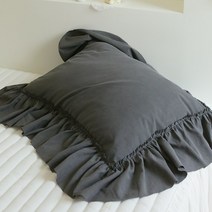 빈티지 무드 프릴 베개커버