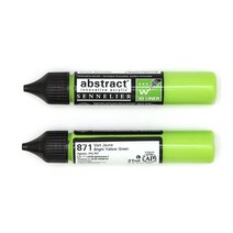 시넬리에 애브스트랙트 아크릭 3D 라이너 물감 871 Bright Yellow Green 2p, 27ml, 1색
