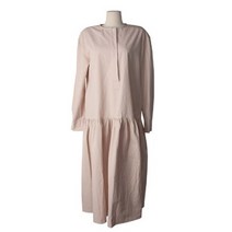 시크블랙 여성용 마론즈 밑단프릴 긴팔 롱원피스 OPS6790K18