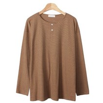 린다샵 여성용 루쟈니 잔단가라 버튼 티셔츠 T7458K18