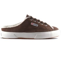 수페르가 COTTON SYN SHEARLING 슬리퍼형 뮬 2402