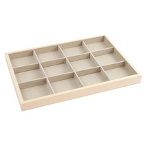 트레이 악세서리 수납함 베이지 타입5 35.5 x 24.5 x 3 cm, 1개