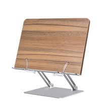 애니클리어 높이 각도 조절 독서대 BS-1, 실버 + 월넛브라운