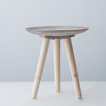 마음이음마켓 북유럽풍 티테이블 30 x 32 cm, 브라운