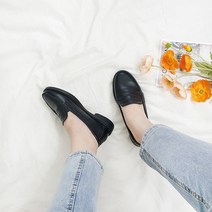디아 여성용 케니비 스티치 포인트 심플 베이직 페니로퍼 3cm