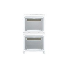 홈페리 블록식 스태커블 공간박스 2단 서랍장, WHITE