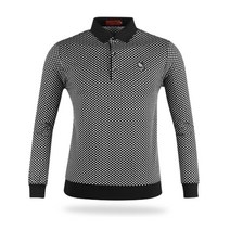 야마구찌골프 남성 유니크 긴팔 골프셔츠 YG1A414