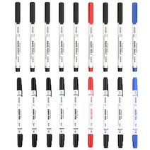 리플린 잉크 네임펜 중간 글씨용 흑 7p +청 + 적 + 트임 흑 7p + 청 + 적 세트, 혼합색상, 1세트