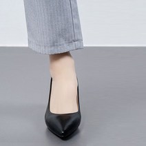 여성용 페이크 레더 단정하고 심플한 스틸레토 하이힐 8cm PRDS69