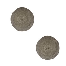 w에이블 감성 원형 테이블 매트 컵받침 2p, 09 다크브라운, 지름 18cm