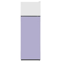 하이얼 글램 글라스 일반형냉장고 방문설치, 화이트 + 라벤더, HRT252MDWL