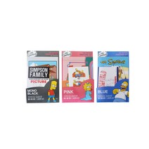 심슨 가족 스티커 앤 엽서 3종 세트, 랜덤발송, 1SET_KOR