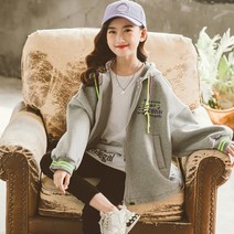 앤젤아이 여아용 TDAY 색색끈 후드집업