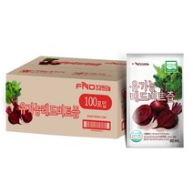 듬뿍농원 무안 황토 레드 비트즙 100ml 50팩 붉은맛이 살아 있는 국내산 비트, 1박스, 50포