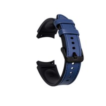 디지털빌리지 하이브리드 레더 스트랩 20mm L, 다크블루