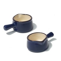 호레카 도자기 크리머 샷잔 30ml, 네이비, 2개