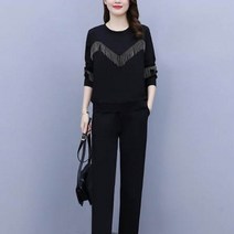 아뗄릭 캐주얼 편안한 수술 투피스 세트 00489