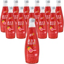 마시는스파클링콜앤비 핑크 그레이프프룻 탄산음료, 12개, 375ml