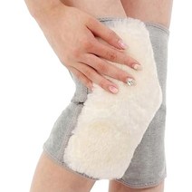 디어피플 양털안감 무릎 보호대 벨크로 2p, 회색