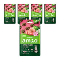 풀무원건강생활 아미오 자연담은 고양이 퓨레 10g, 참치 + 양배추 혼합맛, 5개