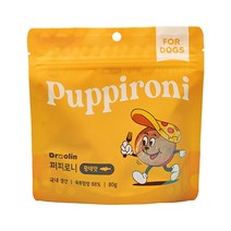 드룰린 강아지 퍼피로니 간식 80g, 1개, 황태맛