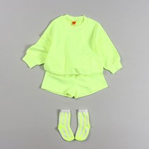 아동용 네온컬러로 화사한 상하 반바지세트