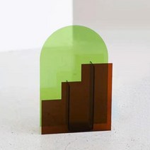 홈 인테리어 감성 아트 아크릴 화병 그린