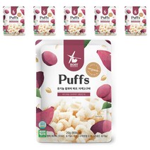 로지오가닉 유기농 쌀과자 시작 퍼프, 6개, 자색고구마