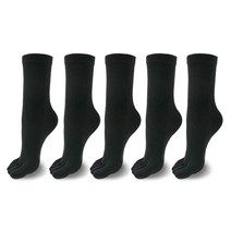 남성용 발가락 중목 양말 5족