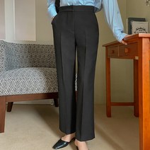 여성용 세미 부츠컷 데일리 슬랙스