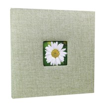 페이토 가족 사진 추억 린넨 표지 앨범 28 x 28 cm, 그린, 20매