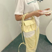 모어영거팜므 프렌치 스타일 플리츠 스몰 토트백