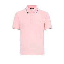 헤지스골프 남성용 ESSENTIAL 코랄 솔리드 PQ조직 반팔 카라 티셔츠