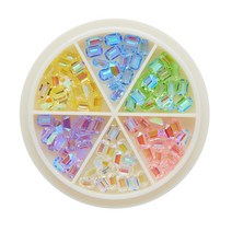 메이브라운 네일스톤 6종세트 M02289, 1세트, 유리네일 팔각