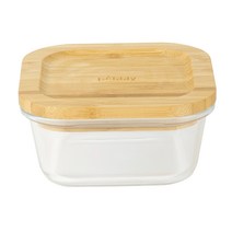 페블리 직사각형 유리용기, 1개, 520ml