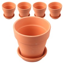 미미네가든 빈티지 토분 화분 + 받침 5세트, 베이지