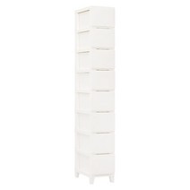 보노하우스 심플리 슬림 서랍장 8단, 화이트, 1개