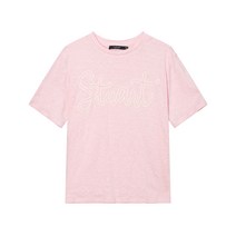여성용 로고프린트 린넨 반팔티셔츠 JSTS2B810