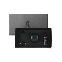 디씨네트워크 차량용 불독 방향제 무광블랙 오일향 도손, 1세트
